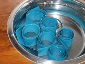 textiel lamellen wassen met de hand
